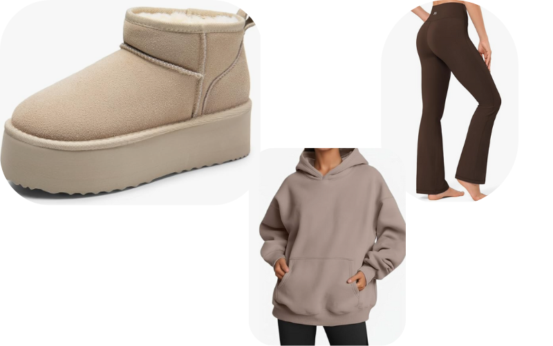 espresso outfit - cozy brown hoodie and leggings