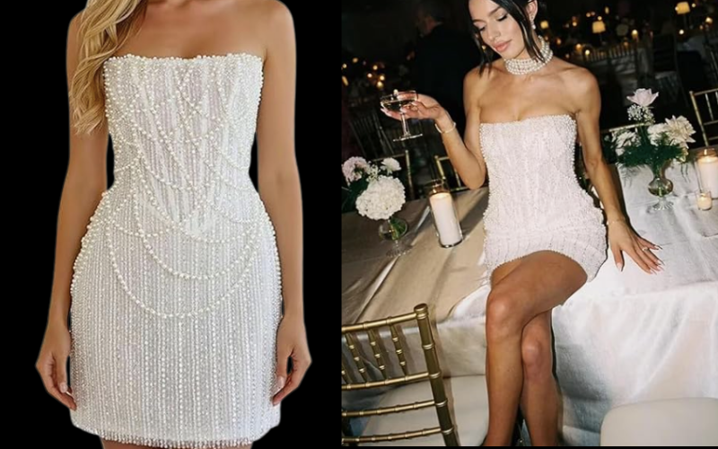 Mini Bridal Dresses for Weddings, Receptions & Engagement Photos