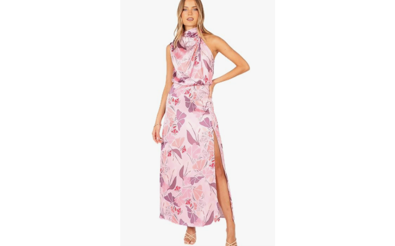 Petal & Pup Women's Amelia Halterneck Maxi Dress