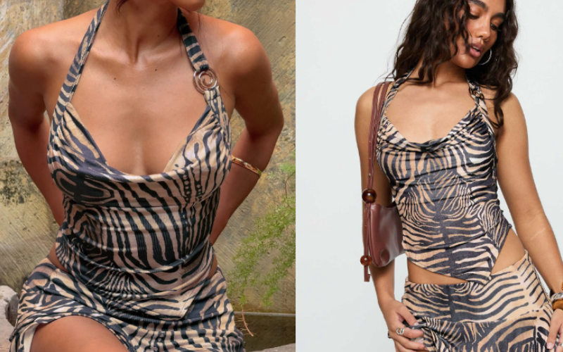 Shop This Cute Tiger Stripe Top Inspired by Nikki in ‘Obsession’