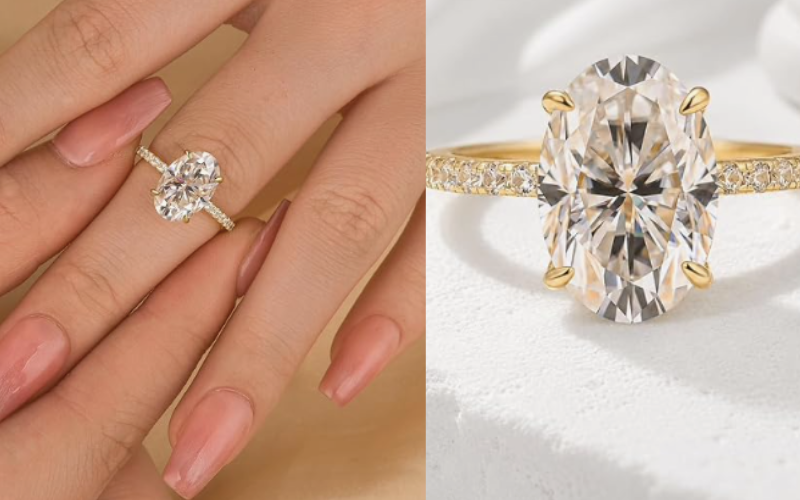 ring- amazon engagement ring looks real